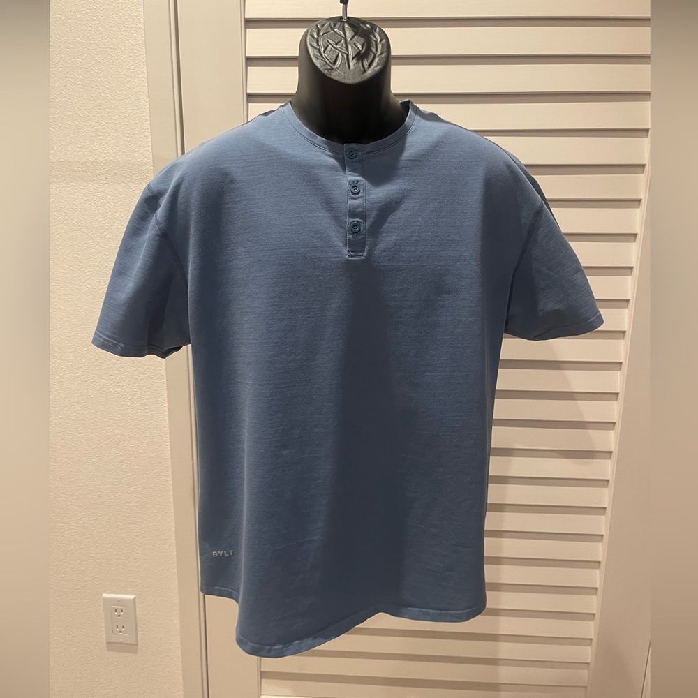 Bylt Basics Men’s Henley Drop Cut T-Shirt
